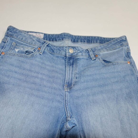 Gap Women's Low Rise Stride Wide Leg Jeans Size 33 / 16 Tall Blue 34" Inseam - Picture 3 of 8
